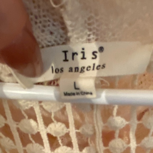 New Without Tags Iris Cream Crochet Cardigan With Hood - Picture 2 of 4